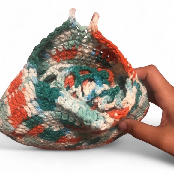 Colorful Crochet Tote Bag - Picture 2 of 6